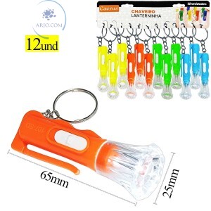 CHAVEIRO LANTERNA 12 UNIDADES (CRS-2228)