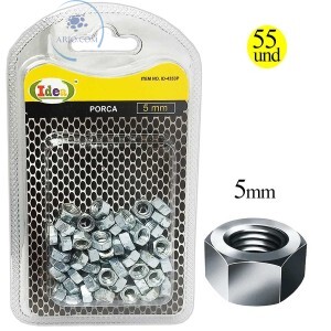 PORCA SEXTAVADA 5mm (ID-4353P)