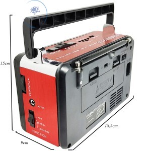 RÁDIO RECARREGÁVEL PORTÁTIL ANALÓGICO (LE-616)
