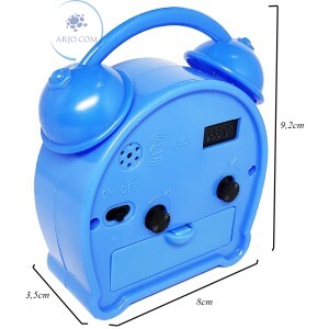 RELÓGIO DESPERTADOR COLORIDO RETRO (N414)