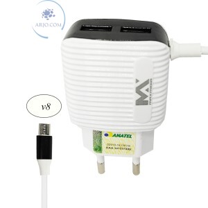 CARREGADOR PARA CELULAR V8 COM DUAS PORTAS USB 3.6A (MAX-CAR67).
