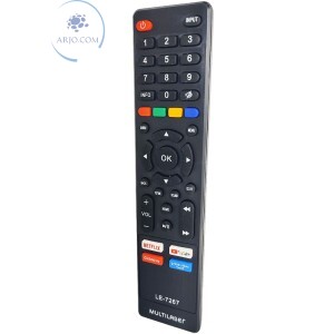 CONTROLE REMOTO MULTILASER SMART COM NETFLIX / YOUTUBE / GLOBOPLAY / PRIME VIDEO (LE-7267)