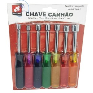 KIT CHAVE CANHÃO COM 7 PEÇAS (BAR-585034)