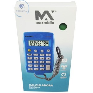 MINI CALCULADORA ELETRÔNICA CORDÃO 8 DÍGITOS (MAX-8961)