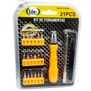 KIT DE FERRAMENTAS 21 PEÇAS (ID-2939K)