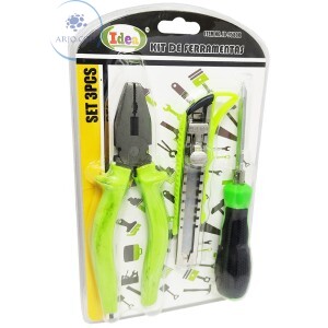 KIT DE FERRAMENTAS COM 3 PEÇAS (ID-9580K)
