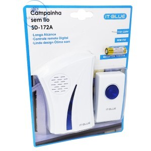 CAMPAINHA SEM FIO 100 METROS DE ALCANCE (SD-172A)
