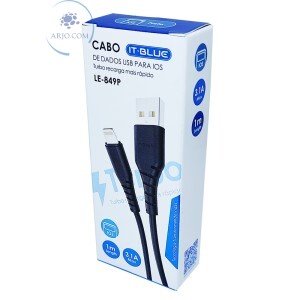 CABO USB TURBO 3.1A IPHONE  1m (LE-849P)