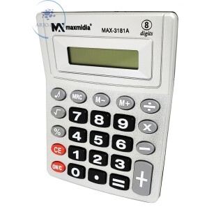CALCULADORA ELETRÔNICA 8 DÍGITOS (MAX-3181A)