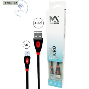 CABO USB PARA V8 3.1A (MAX-V893)