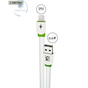 CABO USB PARA IPHONE 3.1A (MAX-IP82)