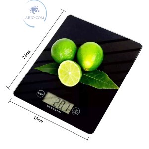BALANÇA DIGITAL PARA COZINHA 5Kg VIDRO (KL0475)
