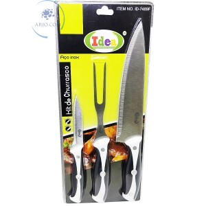 KIT PARA CHURRASCO COM 3 PEÇAS (ID-7489F)
