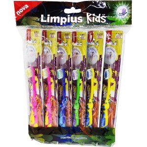 ESCOVA DENTAL INFANTIL 12 UNIDADES CERDAS MACIAS (LIM-4033)