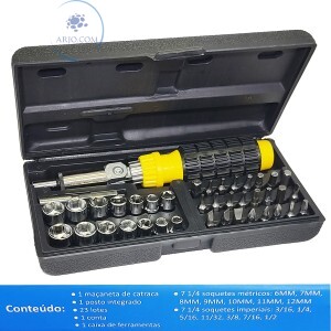 KIT CHAVE NA MALETA 41 PEÇAS (LE-1981)