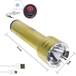 LANTERNA RECARREGÁVEL 1LED 3W (MAX-0134)