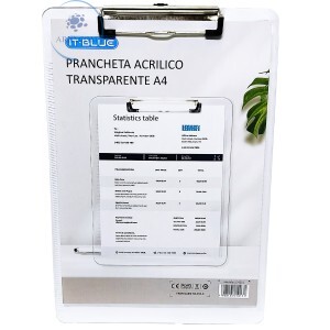 PRANCHETA ACRÍLICO TRANSPARENTE A4 (LE-6201)