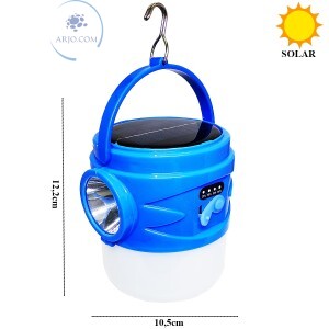 LÂMPADA SOLAR PORTÁTIL 12W (MAX-45S)