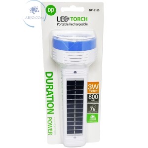 LANTERNA RECARREGÁVEL SOLAR 3w (DP-9185)
