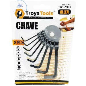 JOGO DE CHAVE ALLEN KIT COM 08 UNIDADES (TRY-9410)