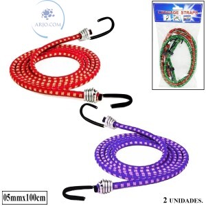 ELÁSTICO EXTENSOR 1 METRO PACOTE COM 02 UNIDADES (N415)