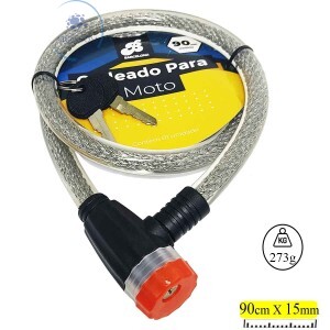 TRAVA CADEADO DE SEGURANÇA 15mm X 90cm (BAR-57002-3)
