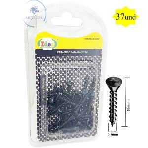 PARAFUSO PARA MADEIRA 37 UNIDADES 3.5mm X 20mm (ID-4396P)