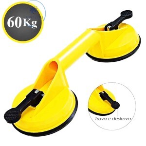 VENTOSA DUPLA CAPACIDADE MAX. 60kg (BOM-1504)