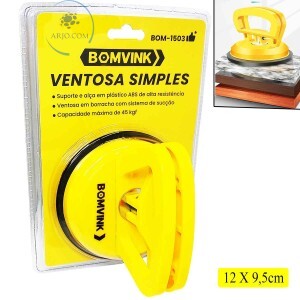 VENTOSA SIMPLES CAPACIDADE MAX. 45kg (BOM-1503)