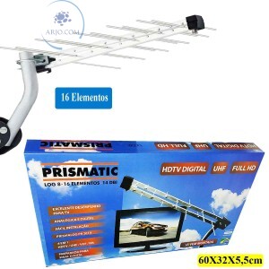 ANTENA EXTERNA DIGITAL 16 ELEMENTOS 14 DBI (LOG-8)