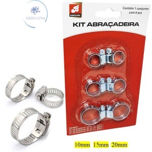 ABRAÇADEIRA KIT COM 6 PEÇAS (BAR-13987-6)