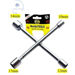 CHAVE DE RODA 10mm X 12mm X 14mm X 17mm (N497)