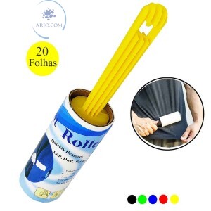 ROLO ADESIVO COM 20 FOLHAS TIRA PELOS (N474)