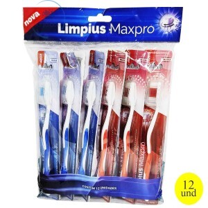 ESCOVA DENTAL 12 UNIDADES CERDAS MACIA (LIM-8218)