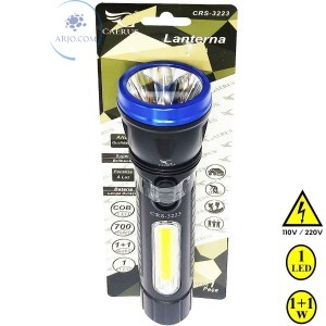 LANTERNA 1 LED RECARREGÁVEL (CRS-3223)