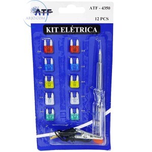 CONJUNTO DE FUSÍVEIS AUTOMOTIVO 12 PEÇAS (ATF-4350)