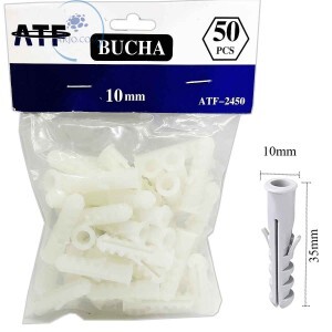 BUCHA DE FIXAÇÃO COM 10mm 50 UNIDADES (ATF-2450)