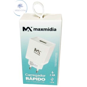 CARREGADOR TOMADA USB 2.4A  (MAX-CAR155)