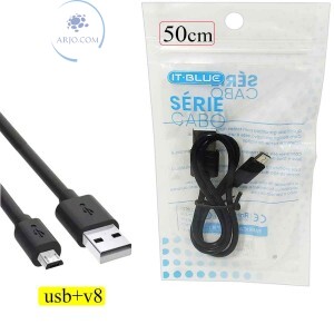 CABO USB MACHO + V8 50cm (LE-0073)
