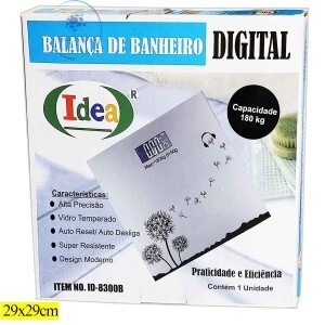 BALANÇA DE BANHEIRO DIGITAL 180Kg (ID-8300B)