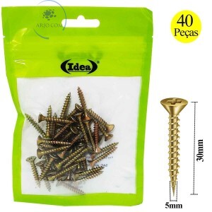 KIT DE PARAFUSOS 40 UNIDADES 5mm X 30mm (ID-0186P)