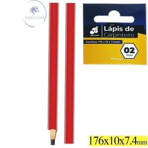 LÁPIS DE CARPINTEIRO 02 UNIDADES (BAR-412002-1)