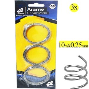 ARAME GALVANIZADO 10mX0.25mm (BAR-345001-3)